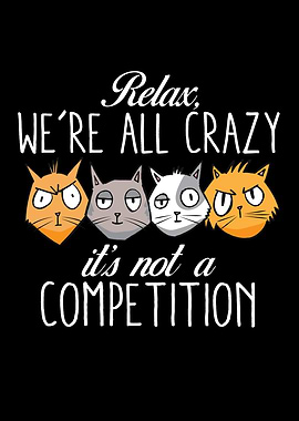 Kawaii Cat Relax Were All