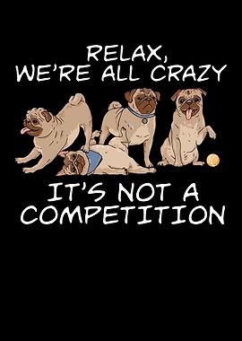 Kawaii Pug Relax Were All