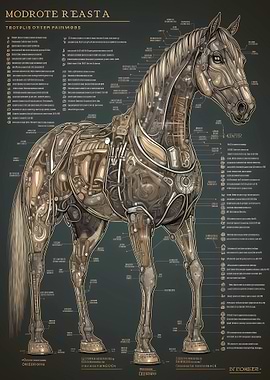 Robot Horse Infografic