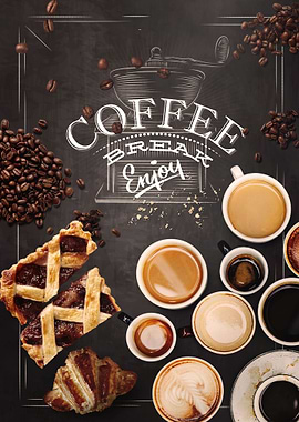 Coffee Break Chalkboard