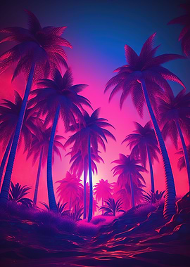 Tropical Retro Dreamscape