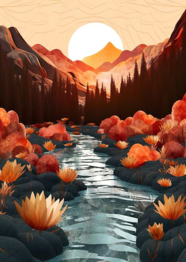 Flowers on the River