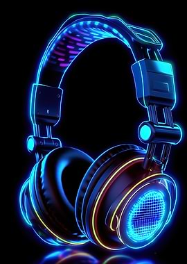 headphone neon