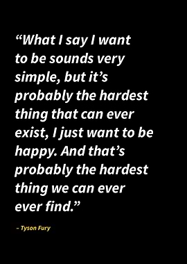 Tyson Fury quotes