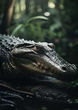 Majestic alligator