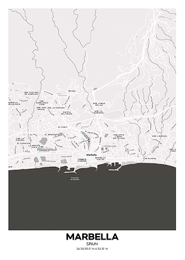 Marbella spain streetmap