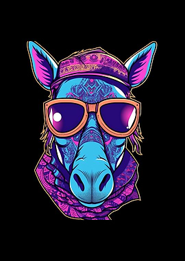 Horse Wearing Sunglasses