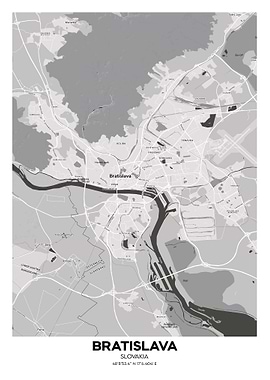 Bratislava Slovakia map