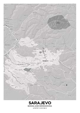 Sarajevo streetmap