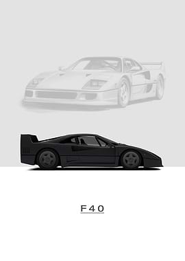 1987 Ferrari F40 Black