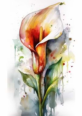 Calla Lily Flower Charm