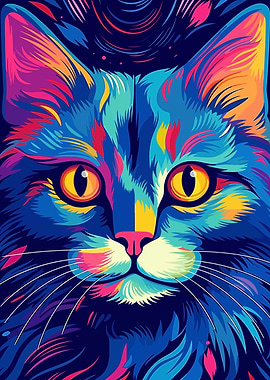 Cat Animal Pop Art