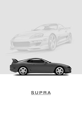 Toyota Supra MK4 1993 Grey