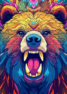 Bear Animal Pop Art