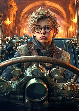 Steampunk driver Joel