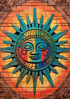 Radiant Aztec Sun