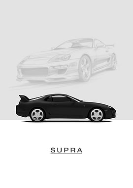 Toyota Supra MK4 1993 Blac