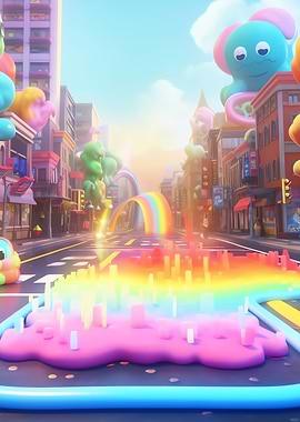 cute rainbow in a way