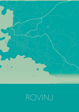 Rovinj Croatia green map