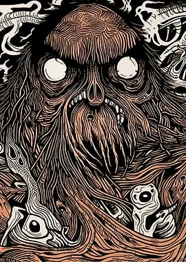 Abyssal Gaze Abstract