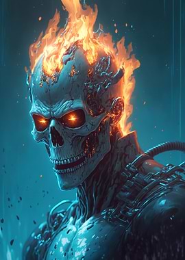Burning Skull Rider
