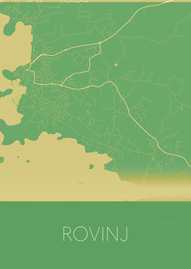 Rovinj Croatia green map