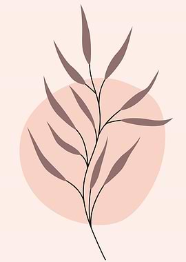 Abstract Botanical Leaf