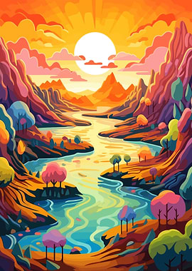 Sunset Nature Landscape