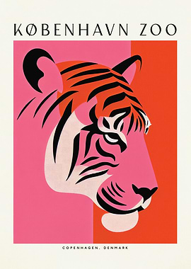 Copenhagen Zoo Tiger Art
