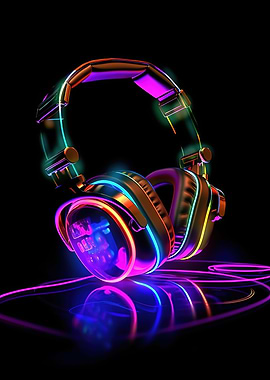 headphone neon