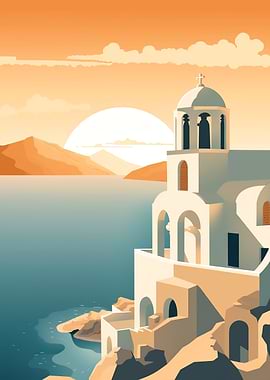 santorini landscape
