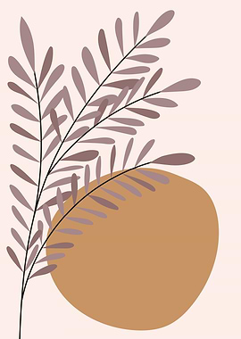 Abstract Botanical leaves