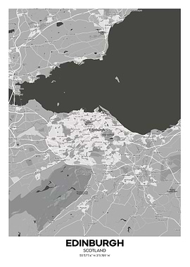 Edinburgh Scotland map