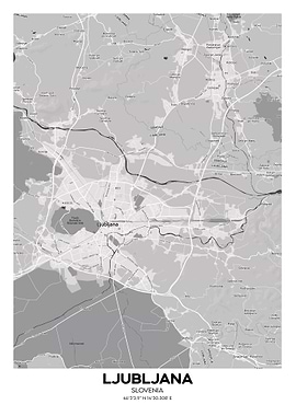 Ljubljana slovenia map