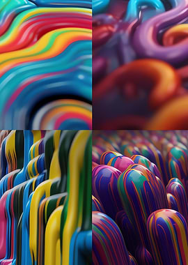 Abstract Rainbow Pattern