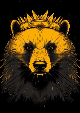 Honey Badger With Crown