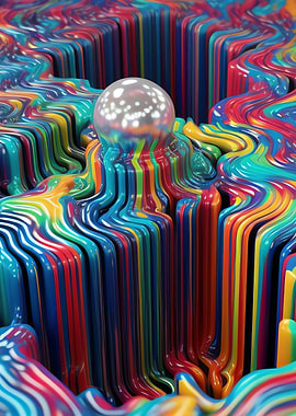 Crystal on the rainbow