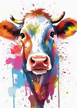 Cow Watercolor
