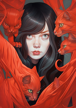 Red Cat Girl