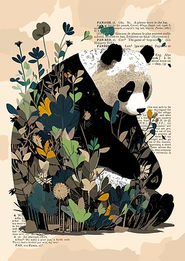 Panda text art