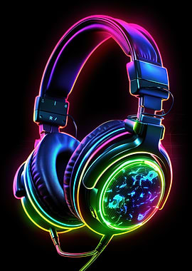 headphone neon