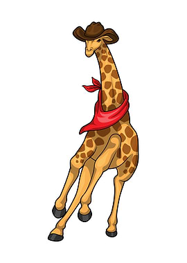 Giraffe Cowboy Cowboy hat