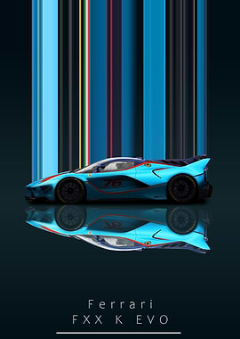 額縁 Displate YellowFerrari Limited Poster 額縁 Displate YellowFerrari Limited Poster Yellow Ferrari