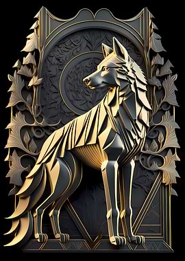 Noble Regalia Golden Wolf