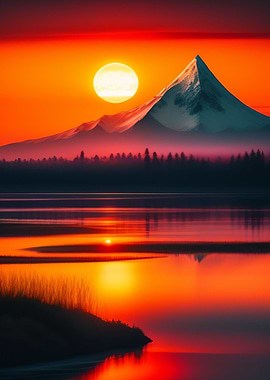 Serenity Sunset Nature