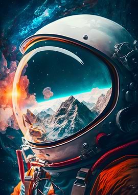 Astronaut reflection 12