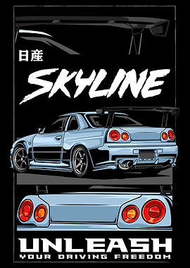 Iconic Sky Line Car