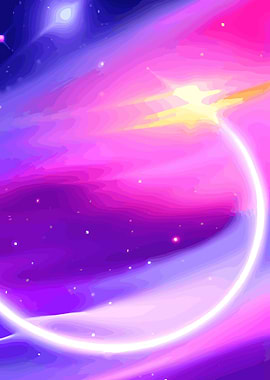 Abstract Galaxy in Space