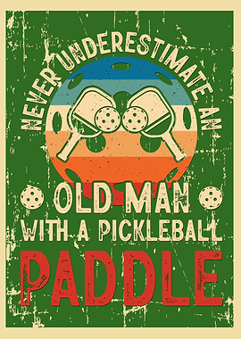 Old man pickleball paddle