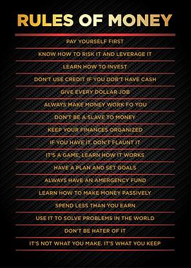 rules of money